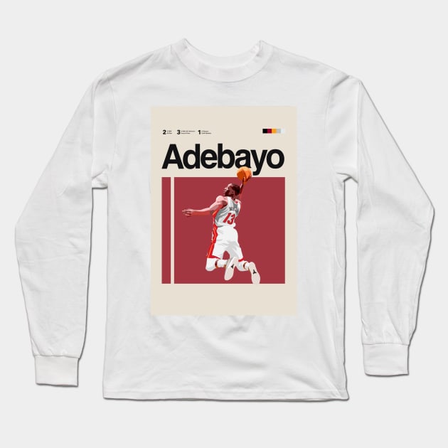 Bam Adebayo Long Sleeve T-Shirt by chastihughes